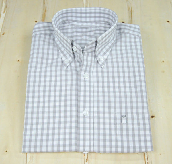 Ole Mason Jar - The Carolina Grey Gingham - Shirts - The American Gentleman - 1