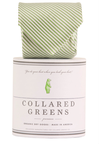 Collared Greens - Signature Series - Green Stripe - Ties - The American Gentleman - 1