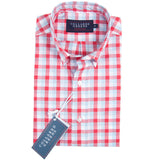 Collared Greens - The Cary Button Down - Salmon/Carolina/White - Shirts - The American Gentleman - 1