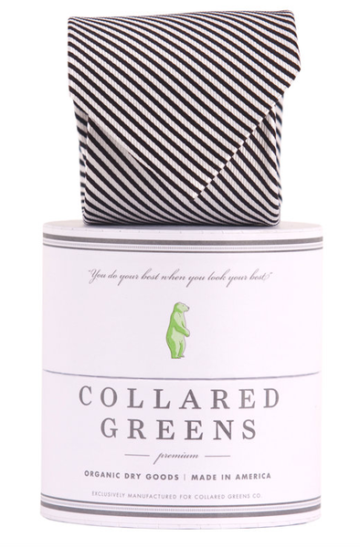 Collared Greens - Signature Series - Black Stripe - Ties - The American Gentleman - 1