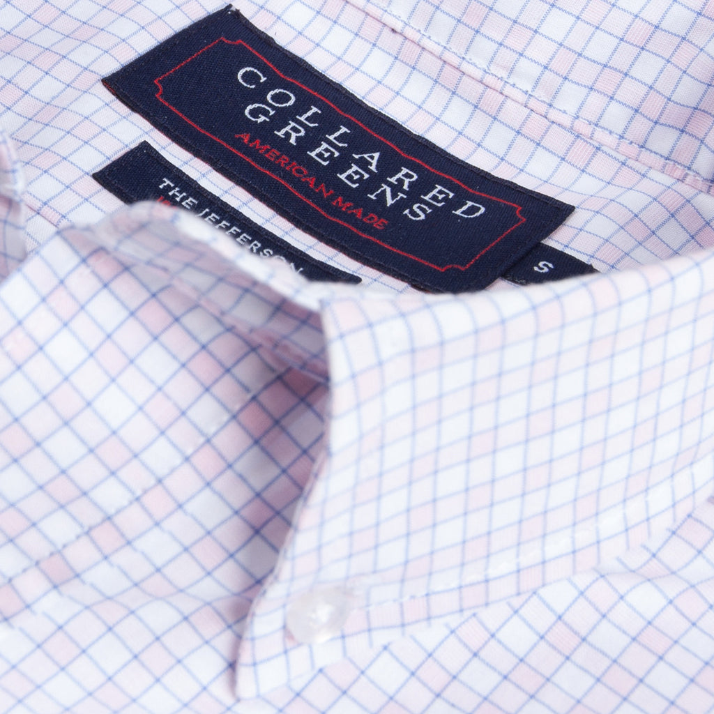 The Jefferson Button Down - Pink Checks | Made in America | The ...