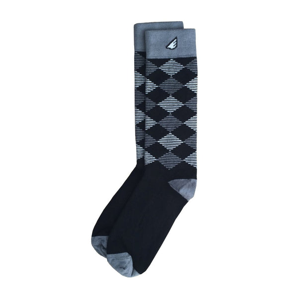 Boldfoot Scotsman Socks - Black & Grey