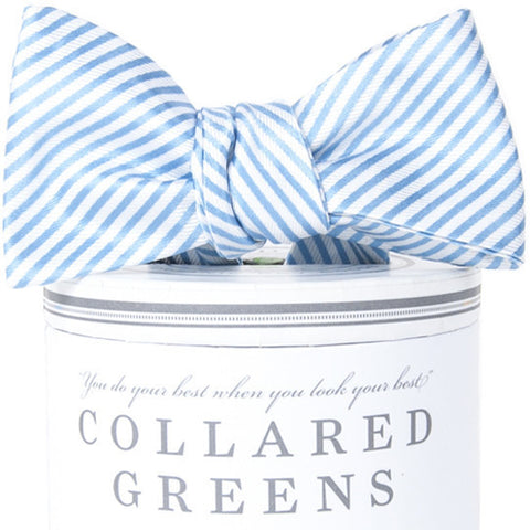 Collared Greens - Signature Series Bow Tie - Carolina Blue - Bow Tie - The American Gentleman