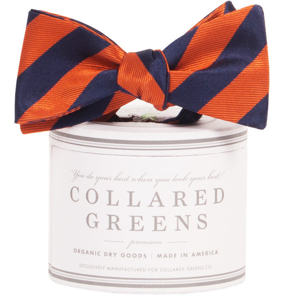 Collared Greens - Tamarack Bow Tie - Navy / Orange - Bow Tie - The American Gentleman - 1