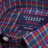Collared Greens - The Wolfe Button Down - Navy/Red - Shirts - The American Gentleman - 2